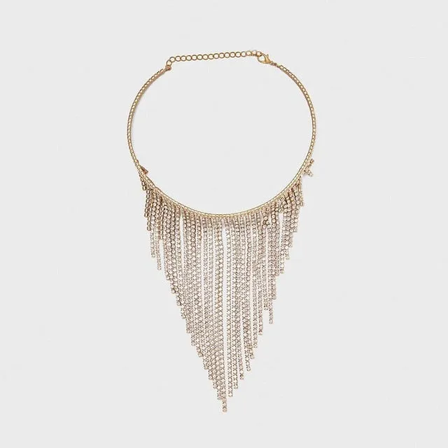 Luxury 14Kt Gold Necklace Women Wedding Party Jewelry