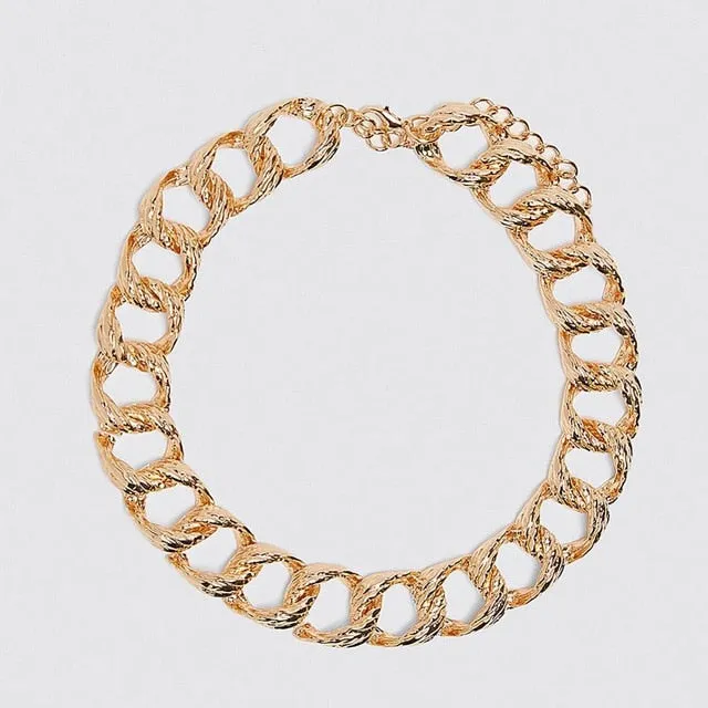 Luxury 14Kt Gold Necklace Women Wedding Party Jewelry