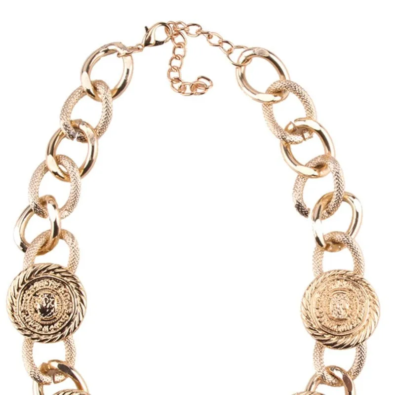 Luxury 14Kt Gold Necklace Women Wedding Party Jewelry
