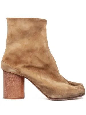 Maison Margiela Tabi 80mm suede ankle boots
