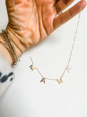 MAMA NECKLACE solid gold
