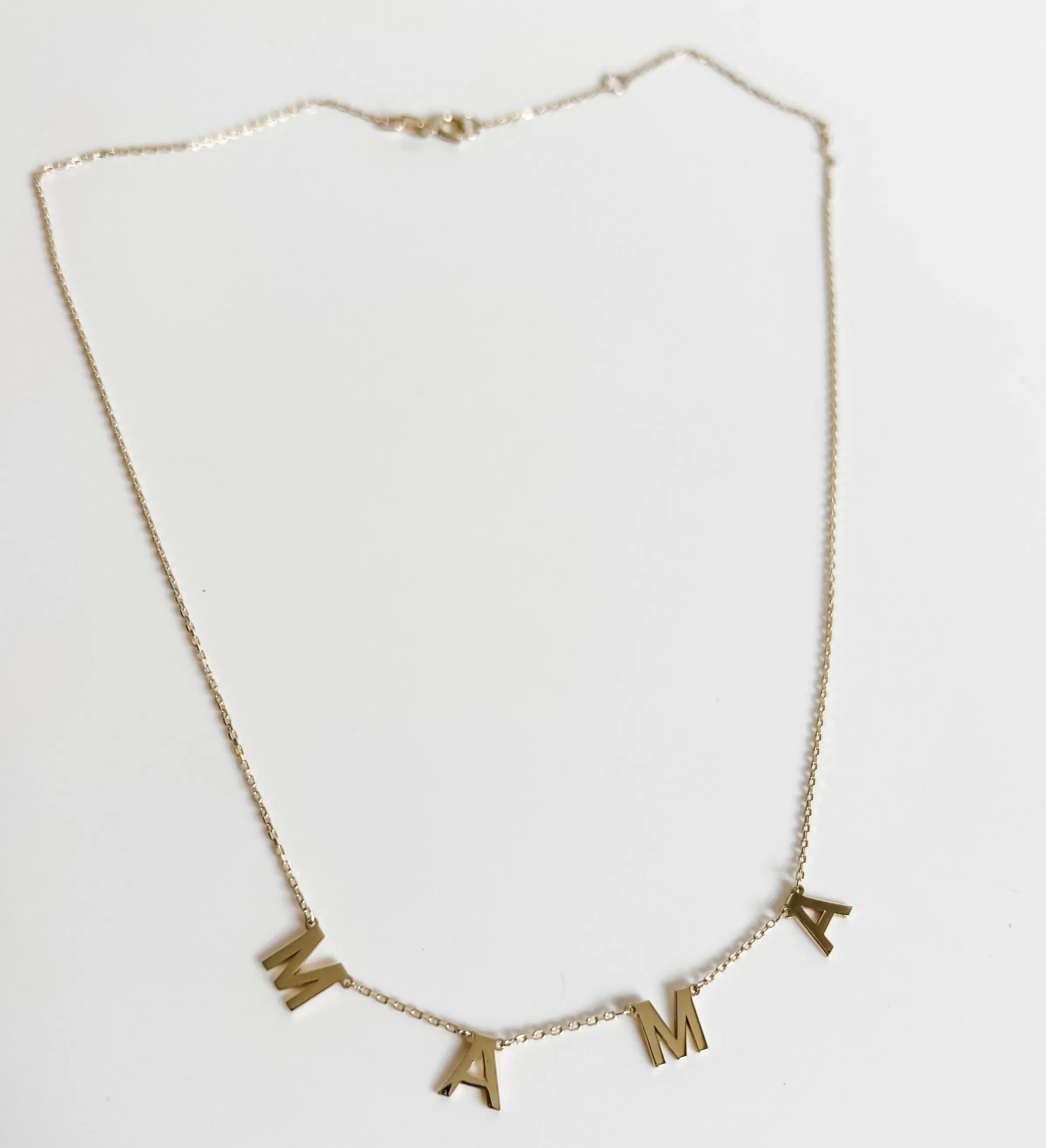 MAMA NECKLACE solid gold