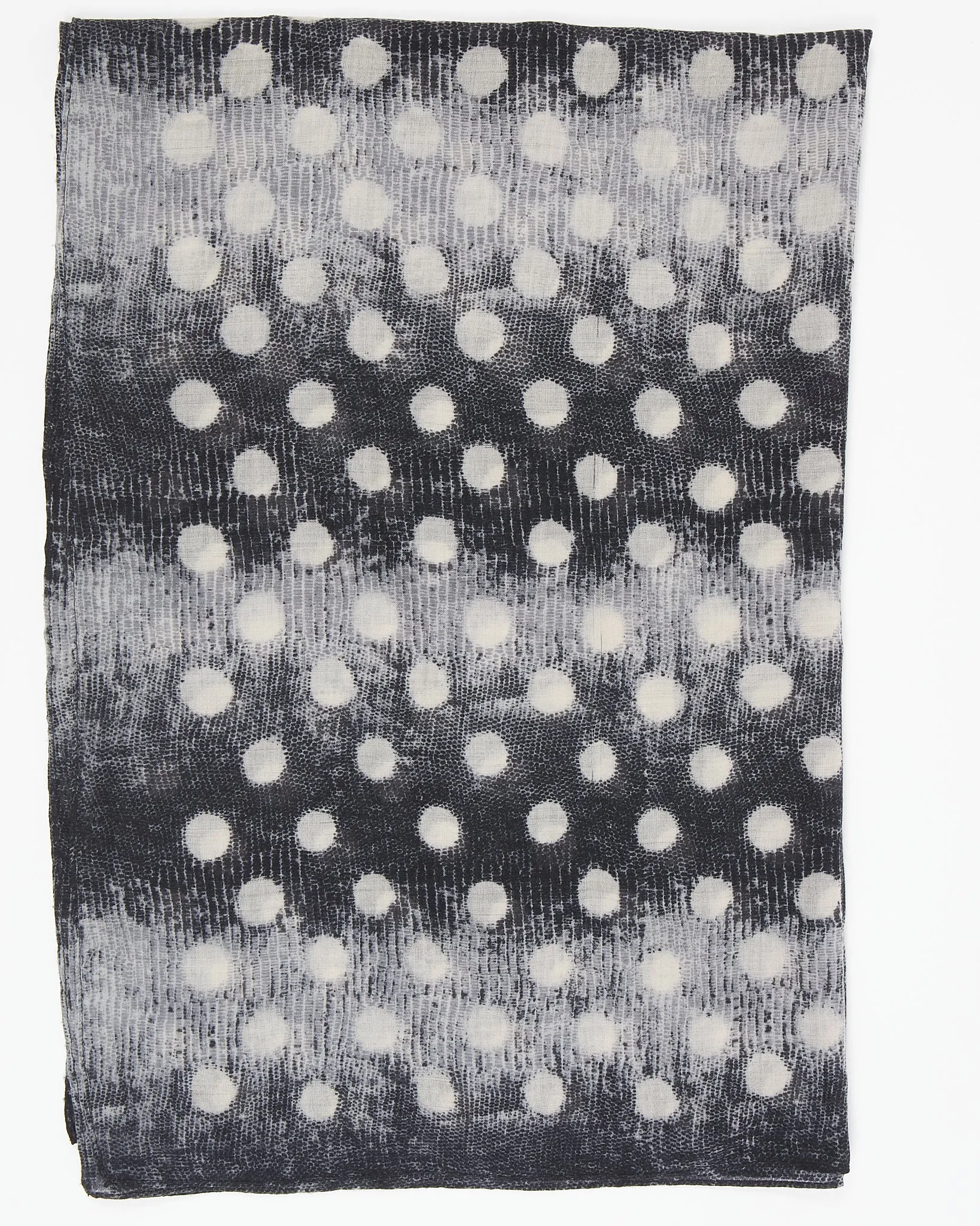 Marc Jacob Navy Polka Dot Wool Scarf