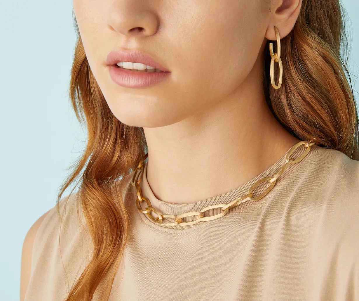 Marco Bicego 18kt Yellow Gold Oval Link Necklace - CB2666__Y_02