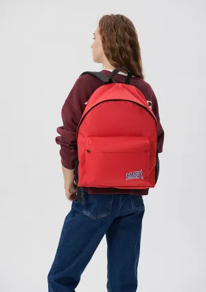 Mavi Logo Printed Red Backpack
