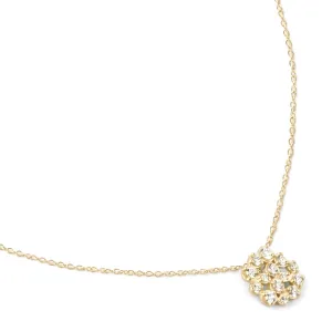 Medium Diamond Cluster Necklace