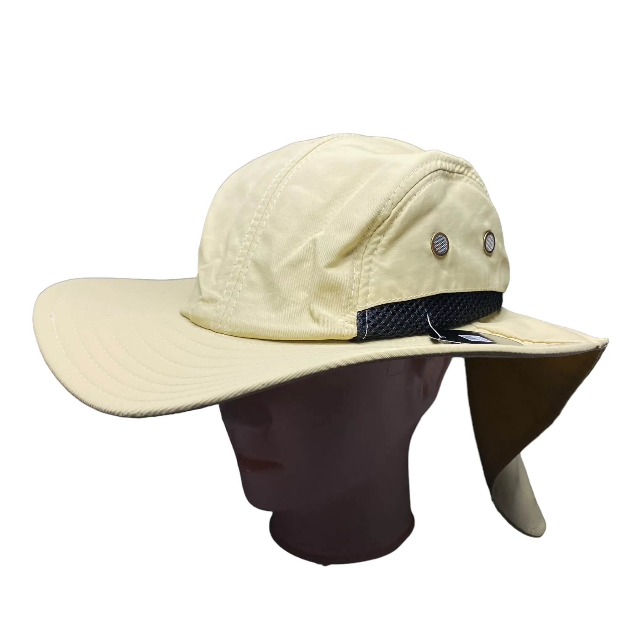 Men Women Sun Hats with Neck Flap UV Protection Wide Brim Bucket Mesh Breathable
