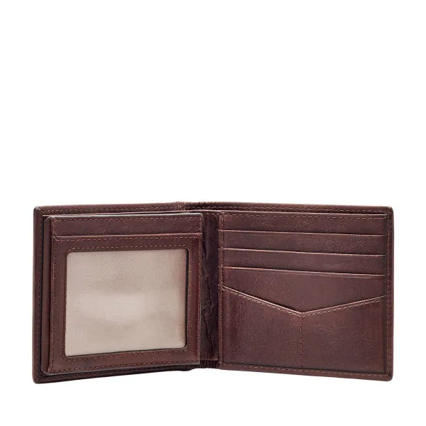 MENS FOSSIL INGAM RFID BIFOLD WITH FLIP ID