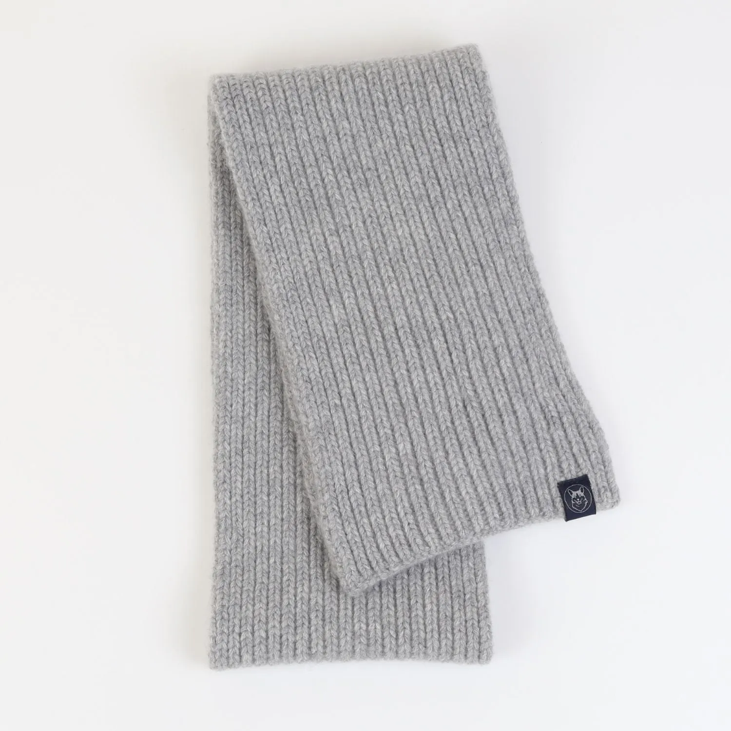 Men's Marl Ribbed Cashmere Scarf