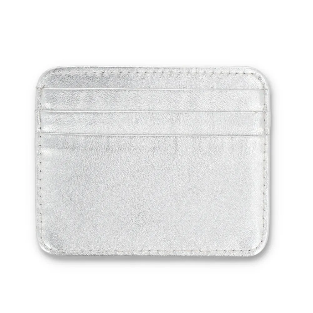 Metallic Silver Razor Wallet & Cardholder