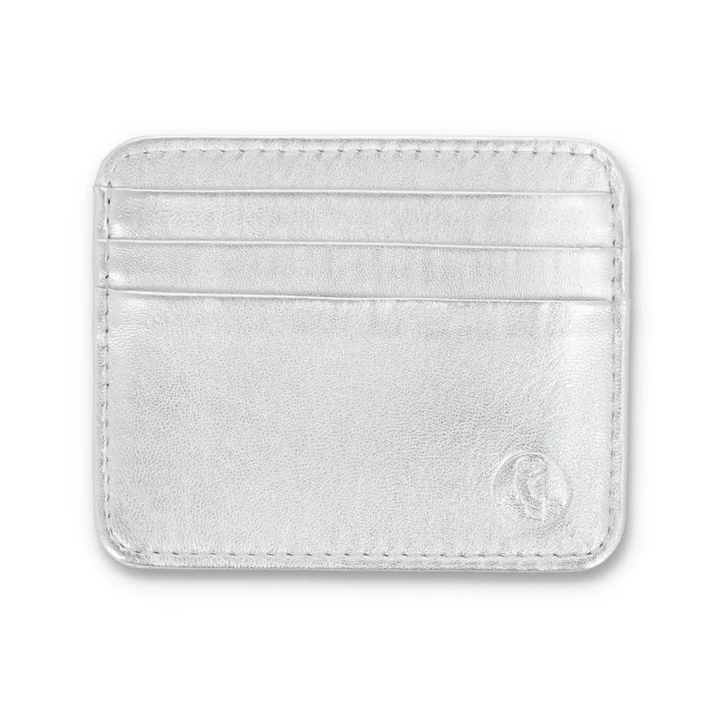 Metallic Silver Razor Wallet & Cardholder