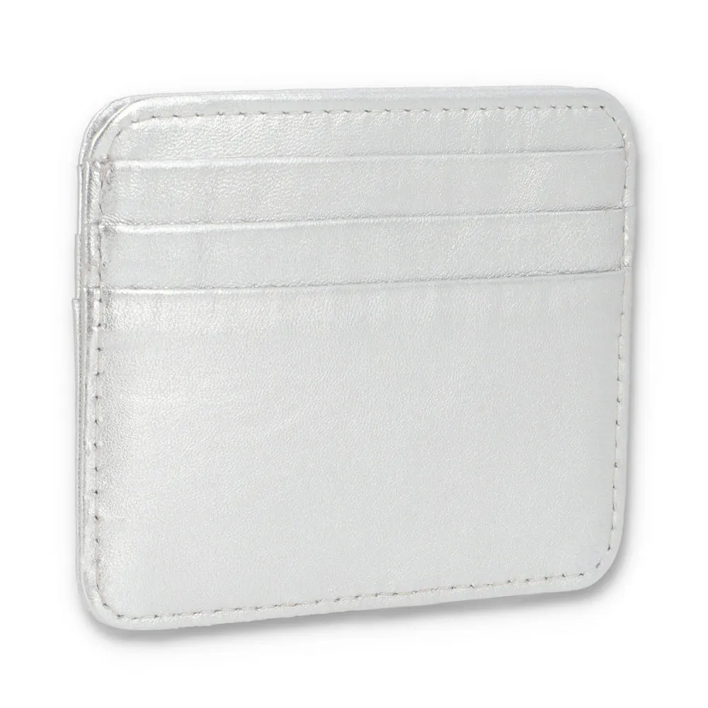 Metallic Silver Razor Wallet & Cardholder