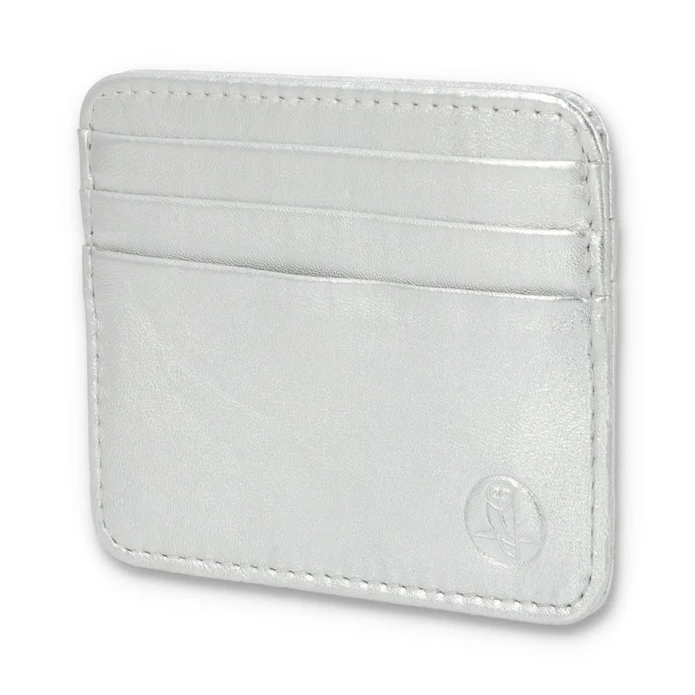 Metallic Silver Razor Wallet & Cardholder