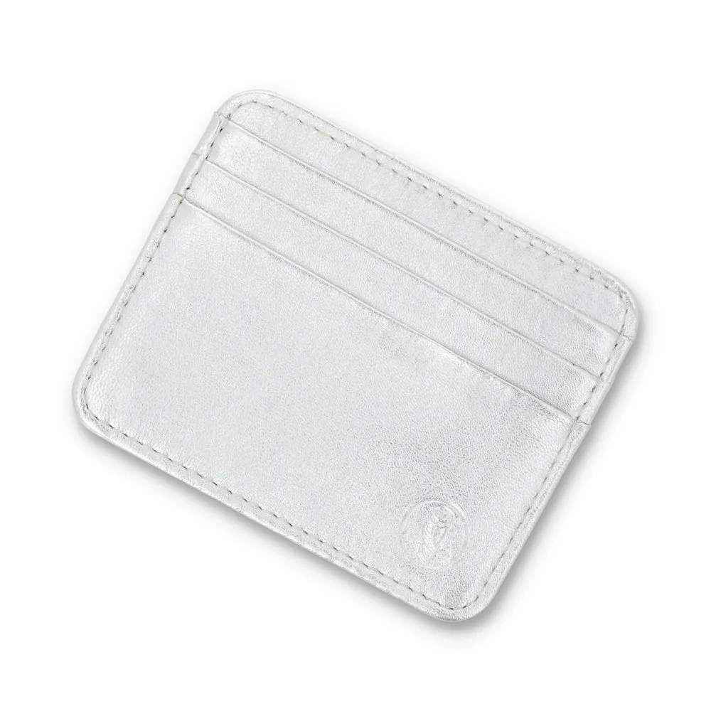 Metallic Silver Razor Wallet & Cardholder