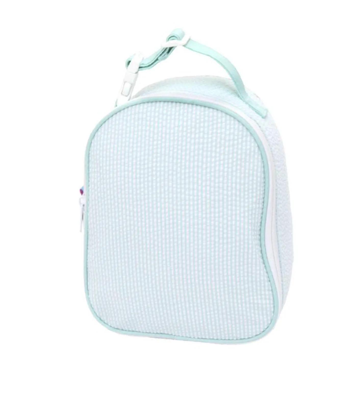 Mint Seersucker Gumdrop Lunch Box (Assorted Colors)