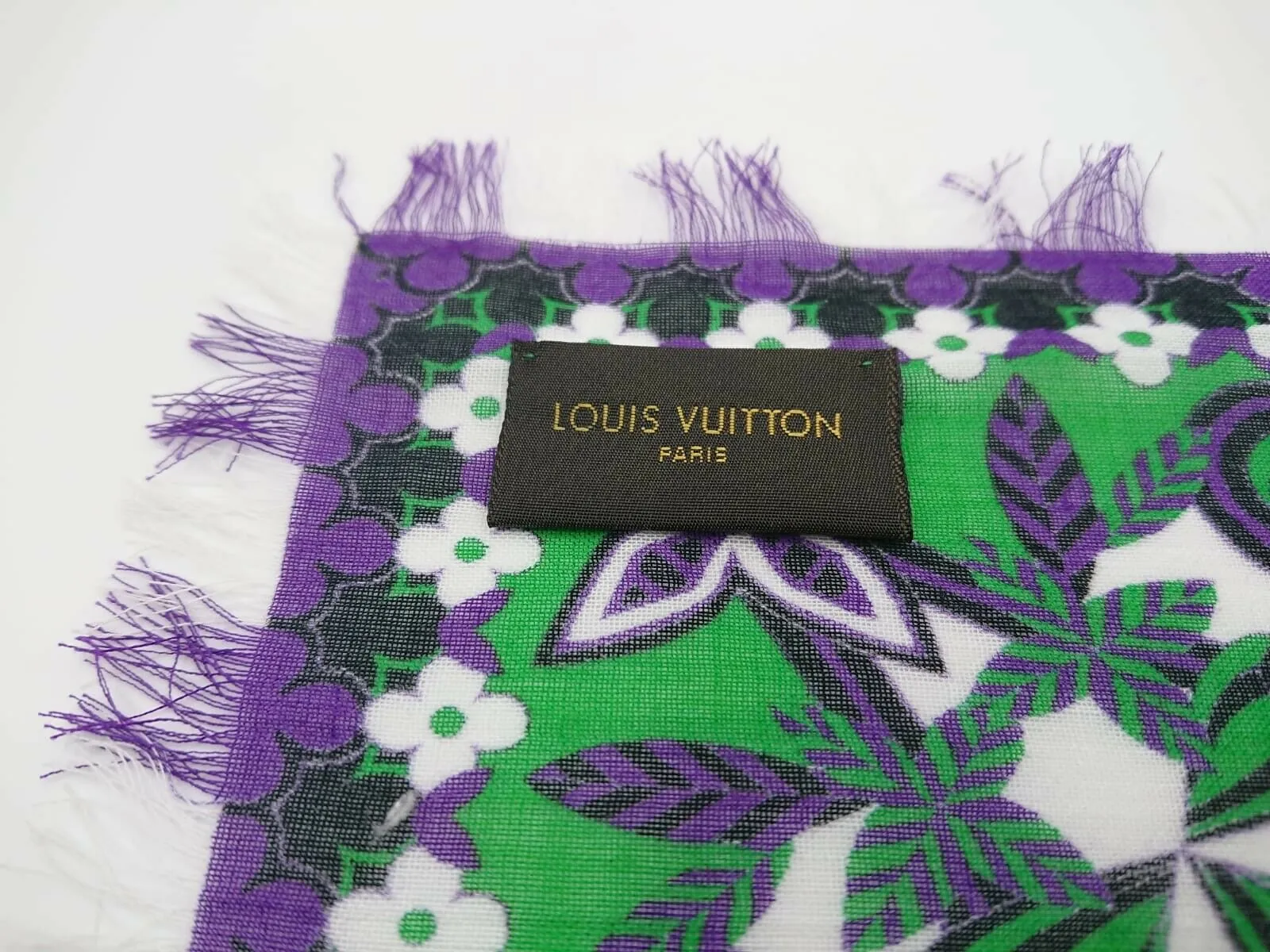 Monogram Flower Stole