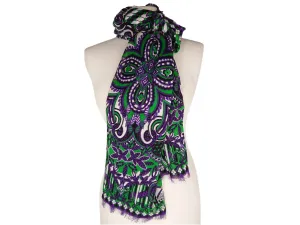Monogram Flower Stole