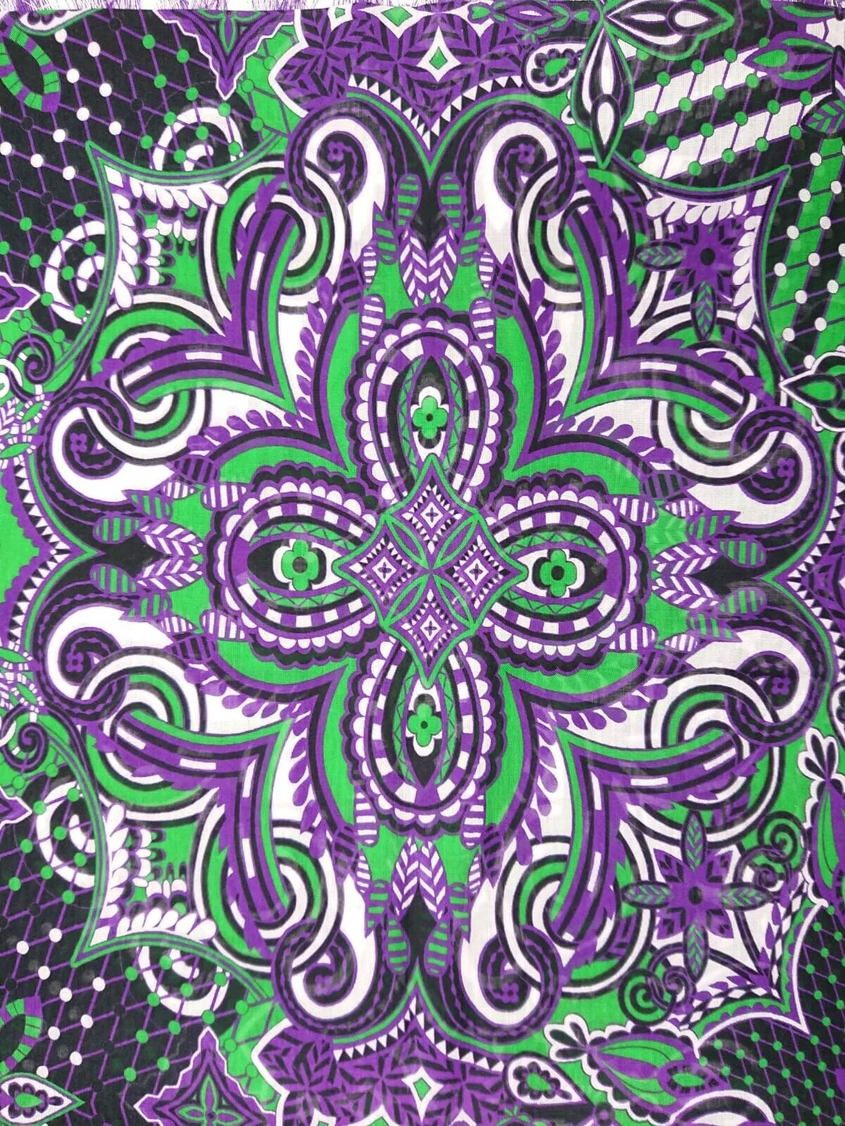 Monogram Flower Stole