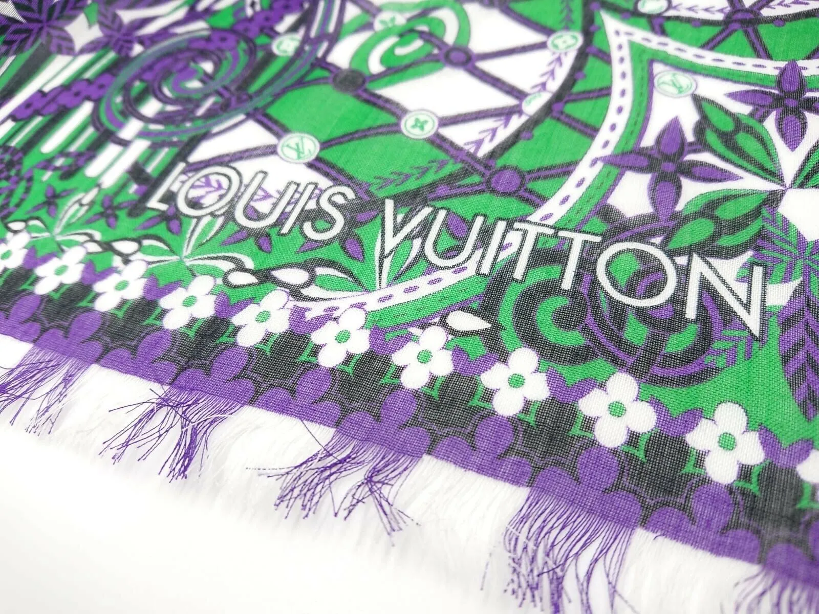 Monogram Flower Stole