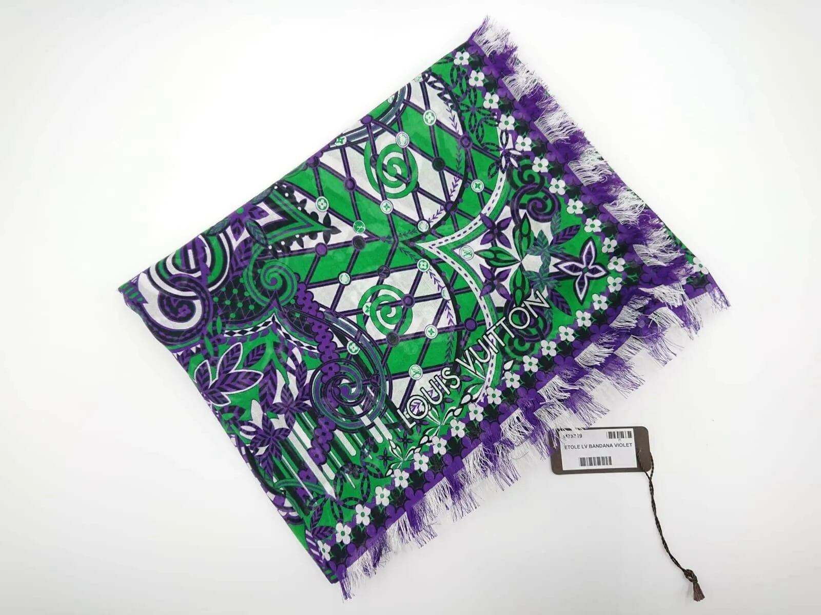 Monogram Flower Stole