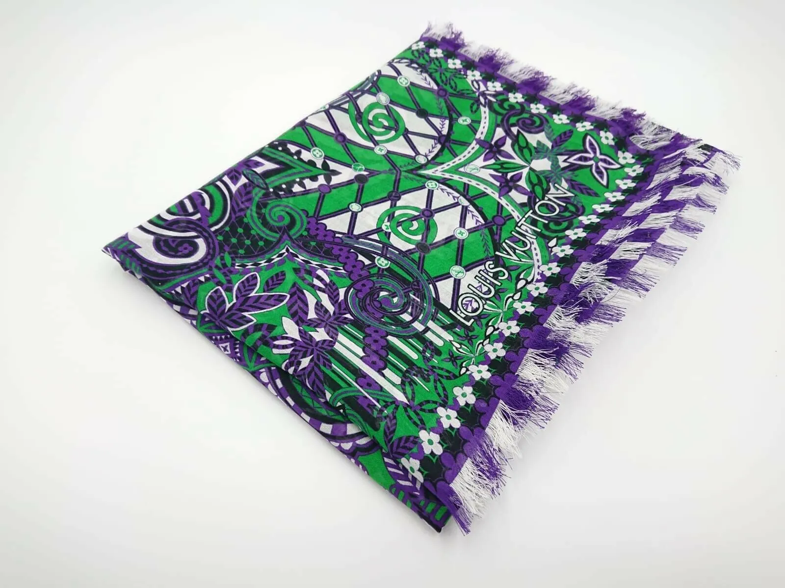 Monogram Flower Stole