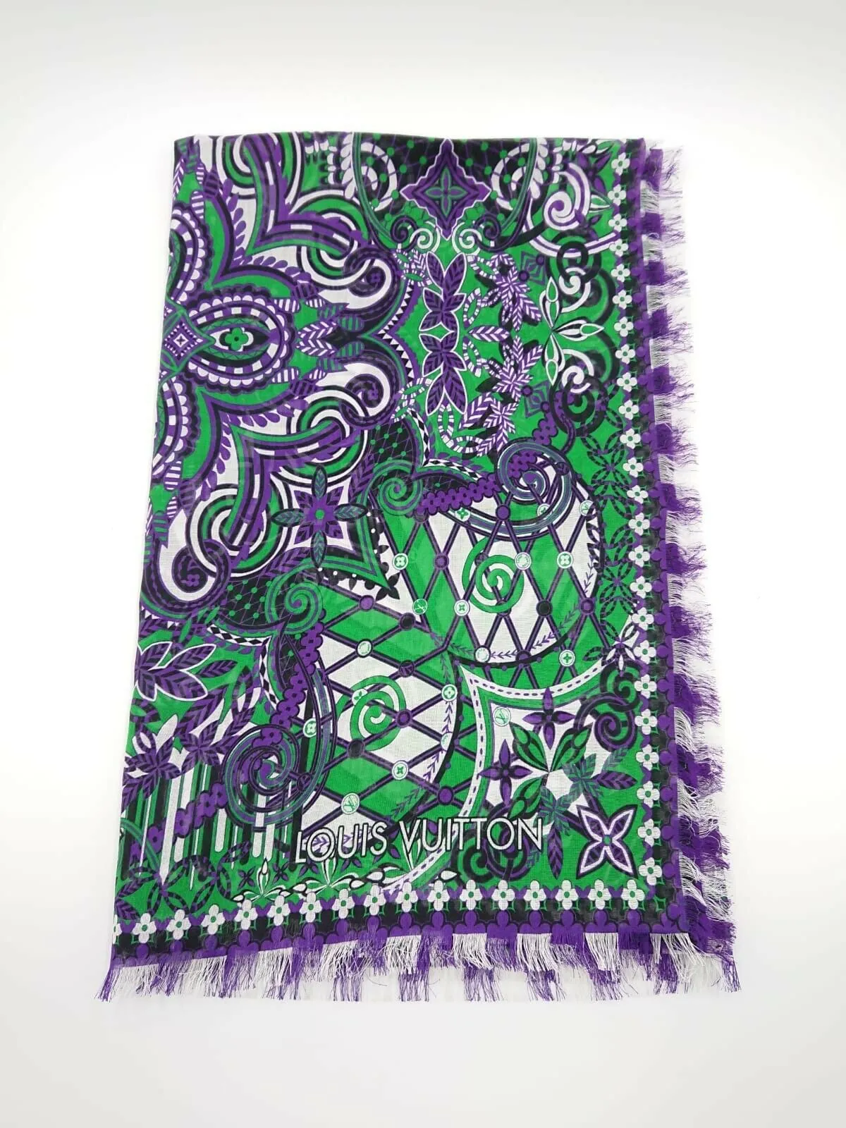 Monogram Flower Stole