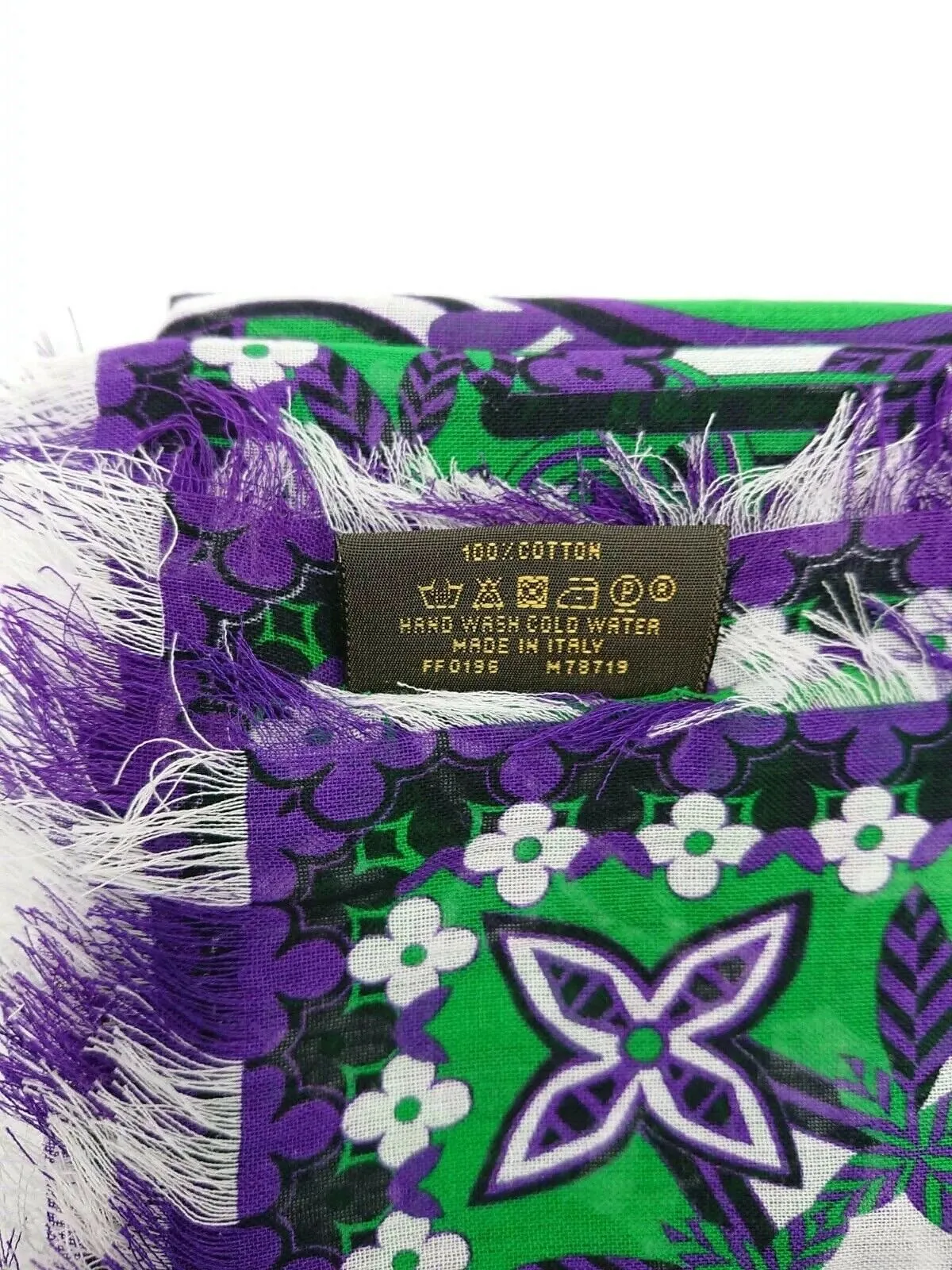 Monogram Flower Stole