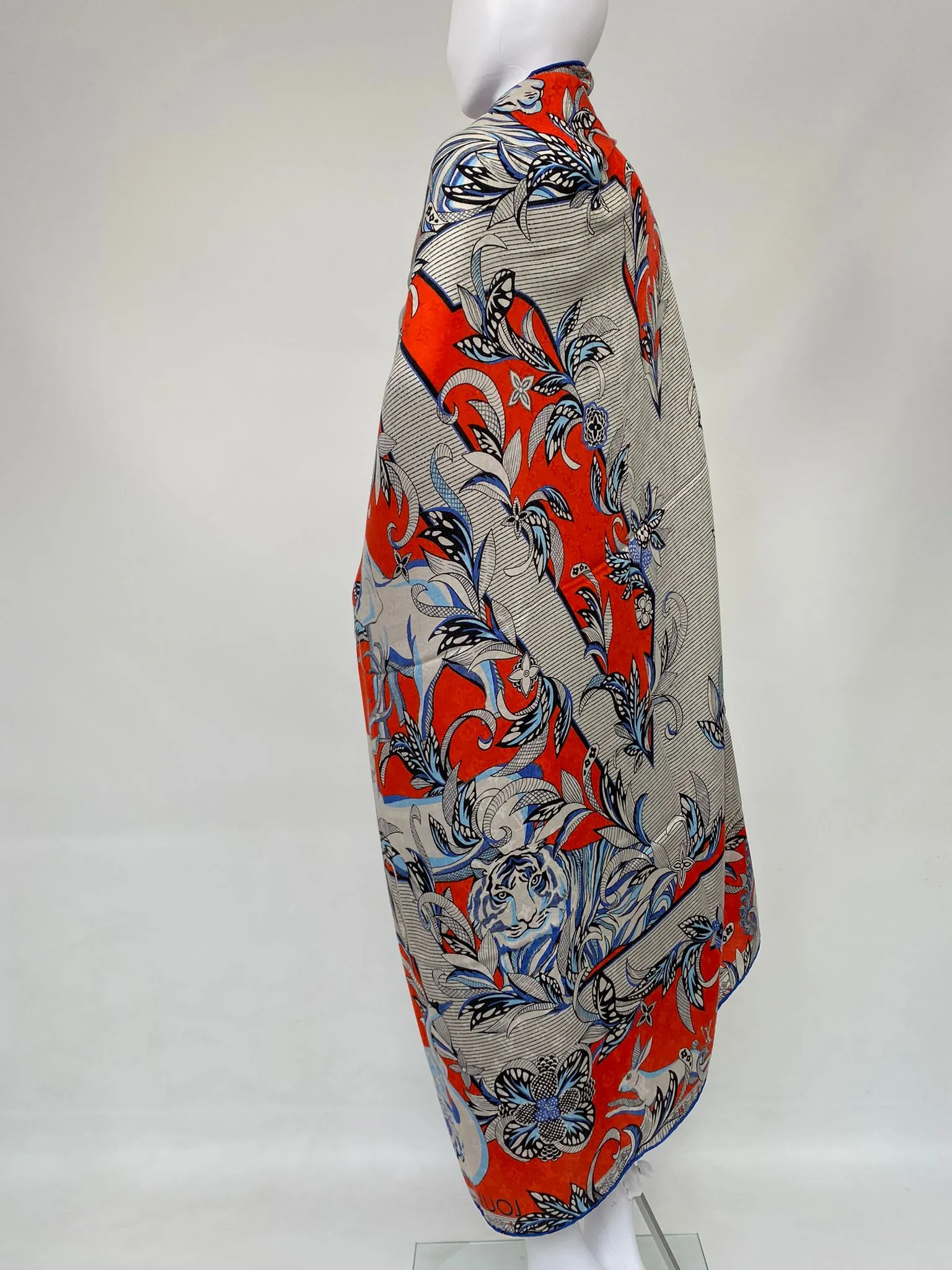 Monogram Wild LV Orange Shall / Scarf
