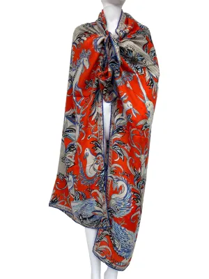 Monogram Wild LV Orange Shall / Scarf