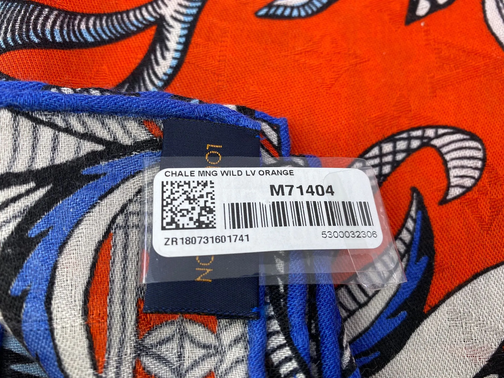 Monogram Wild LV Orange Shall / Scarf