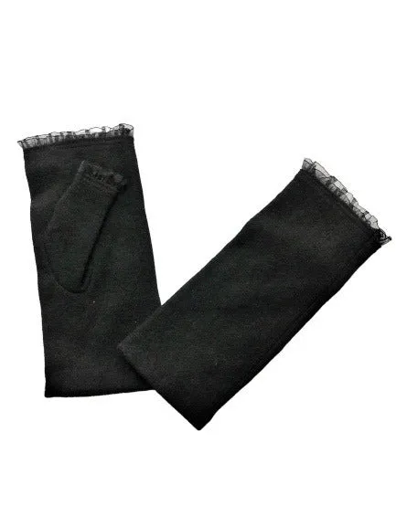 Morgan and Taylor Belle Fingerless Gloves in Black
