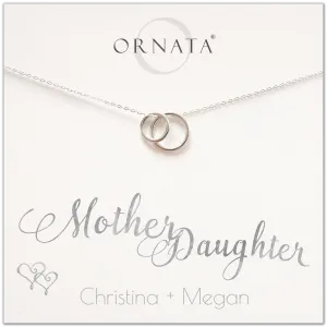 “Mother Daughter” Sterling Silver Necklace | Small