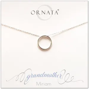 Mother's Day Jewelry - Grandmother Sterling Silver Necklace - Personalized