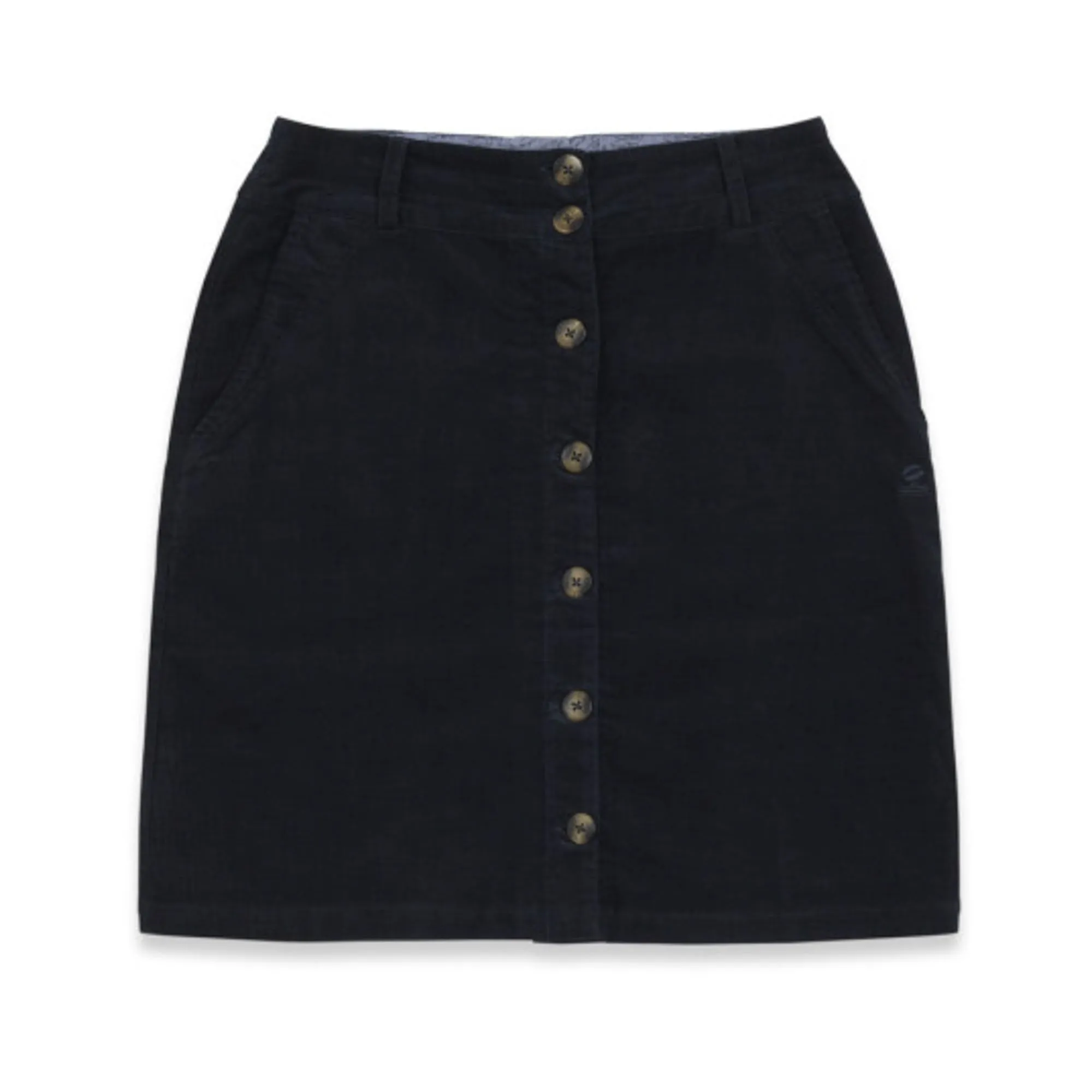 MOUSQUETON Steren Cord Mini Skirt in Marine