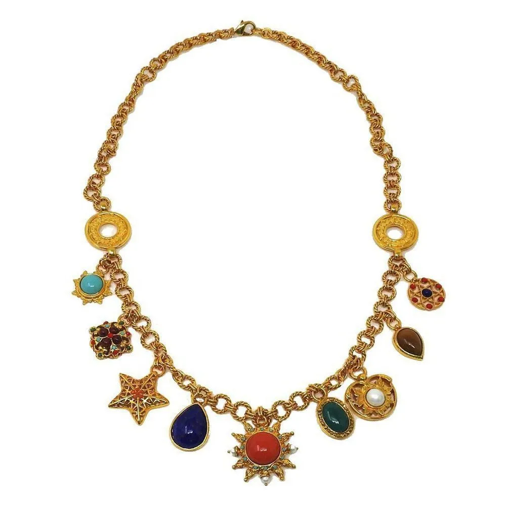 Multi Charm Link Necklace