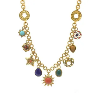 Multi Charm Link Necklace