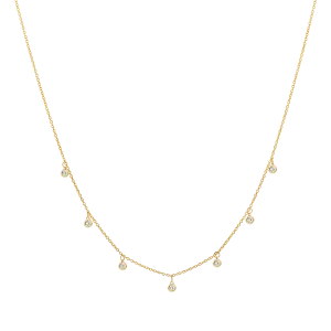 Multi Drop Diamond Necklace