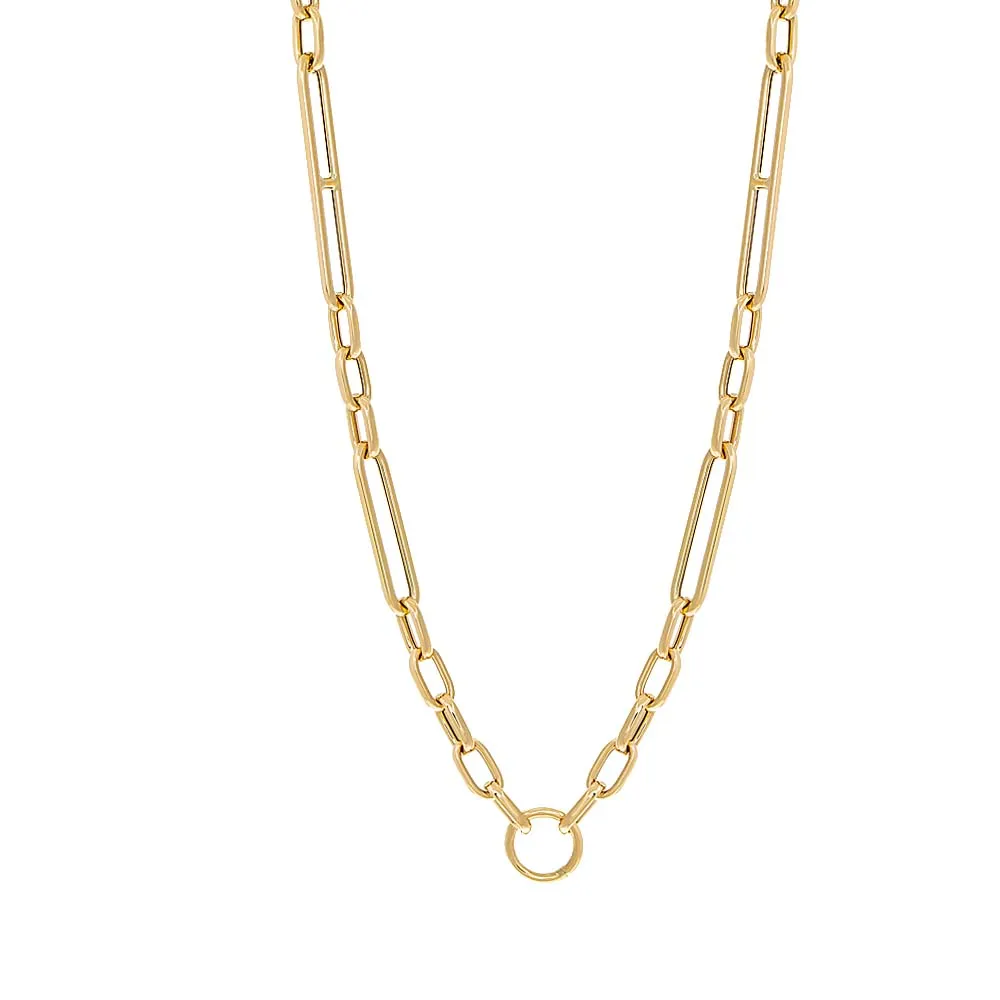Multi Link Necklace 14K