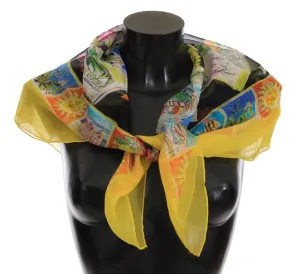 Multicolor Italian Riviera Silk Scarf