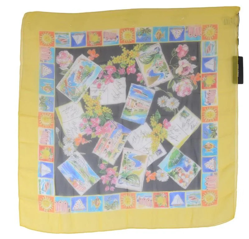 Multicolor Italian Riviera Silk Scarf