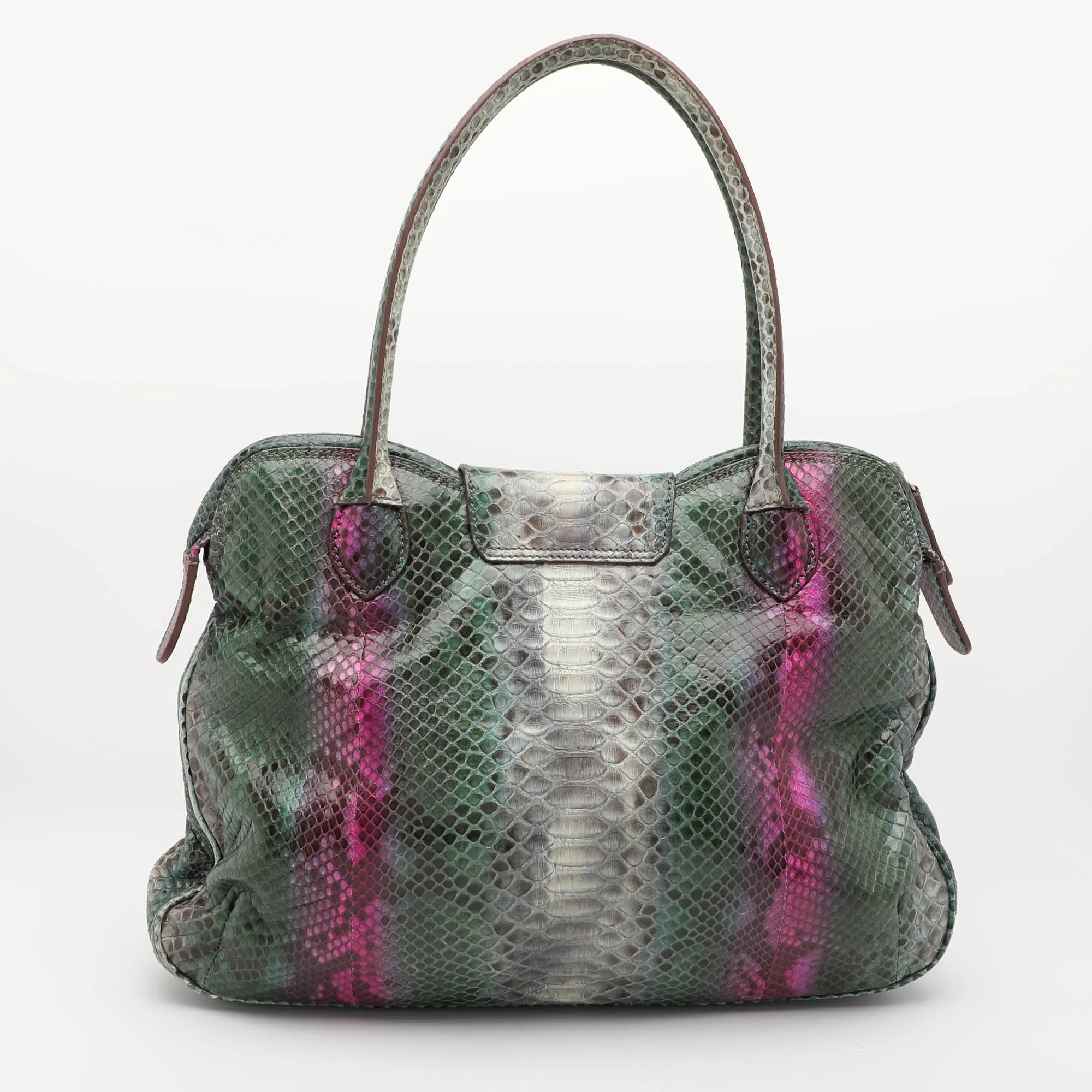 Multicolor Python Satchel