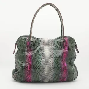 Multicolor Python Satchel