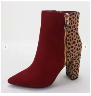 Mz. Ing' Sophia Two-Tone Print Block Heel