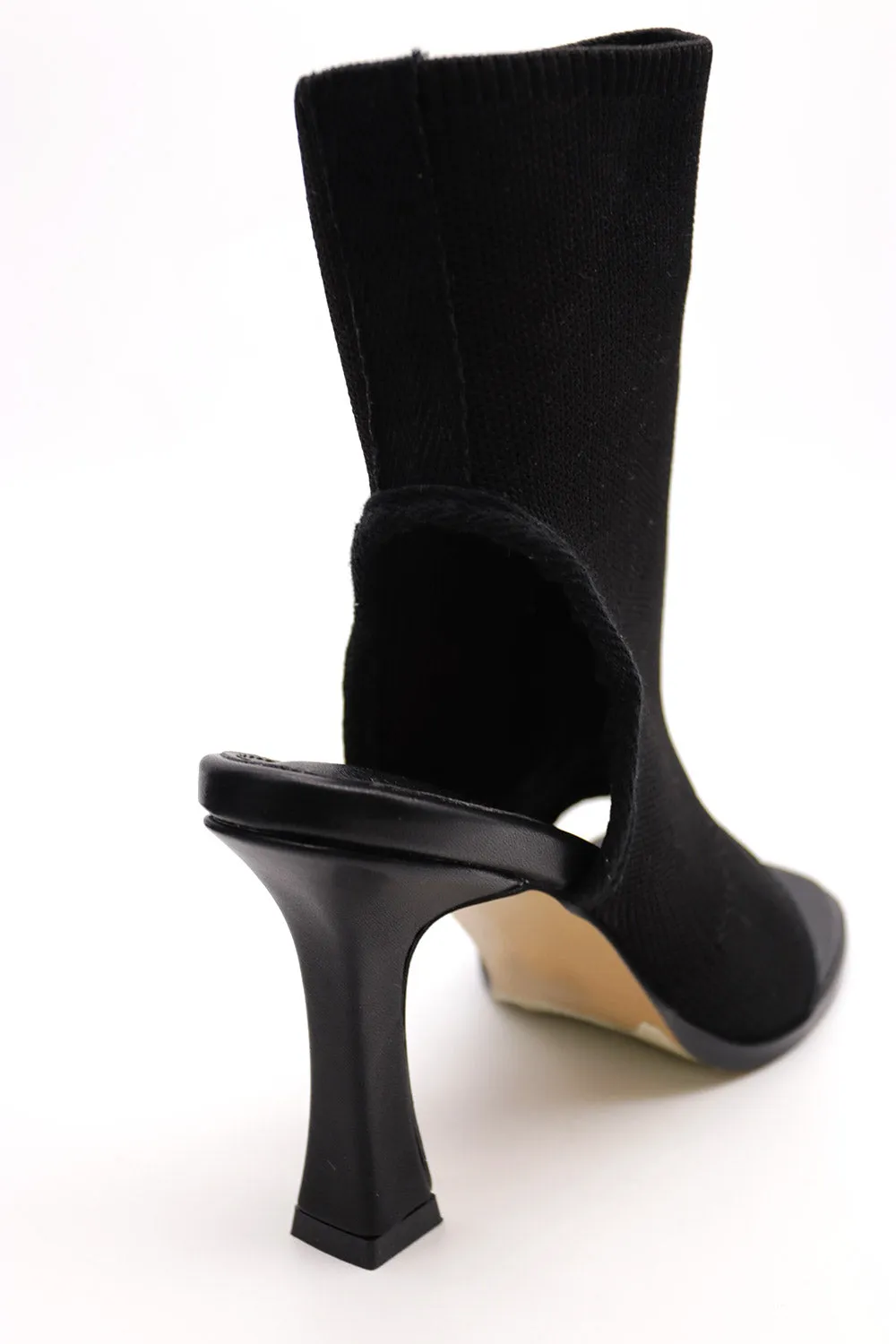 Natalie Open Toe Ankle Sock Boots