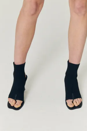 Natalie Open Toe Ankle Sock Boots