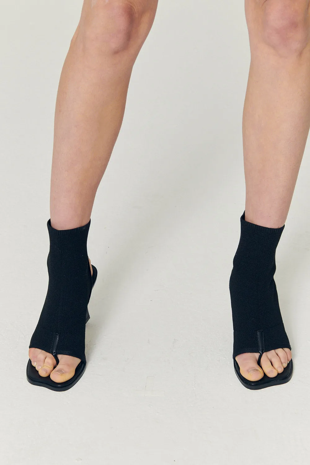 Natalie Open Toe Ankle Sock Boots