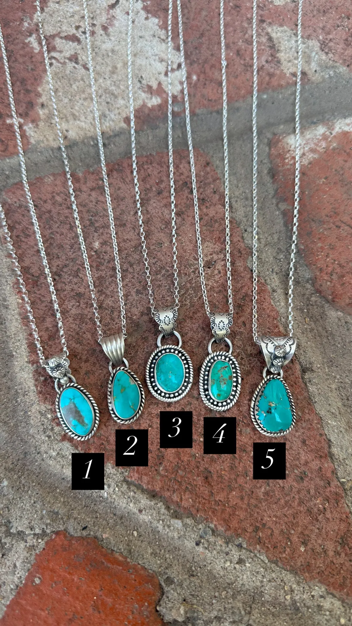 Navajo Made Turquoise Necklaces