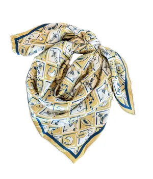Navy   Gold Checkerboard Gameday 24 - Wholesale