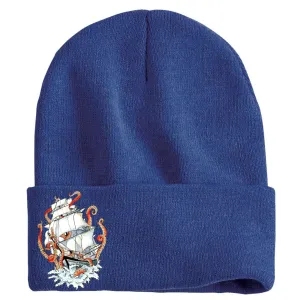 Navy Kraken Beanie