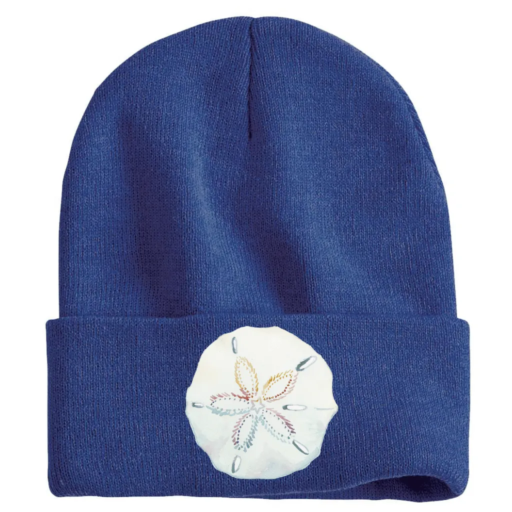 Navy Sand Dollar Beanie